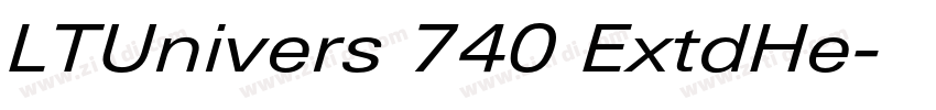 LTUnivers 740 ExtdHe字体转换